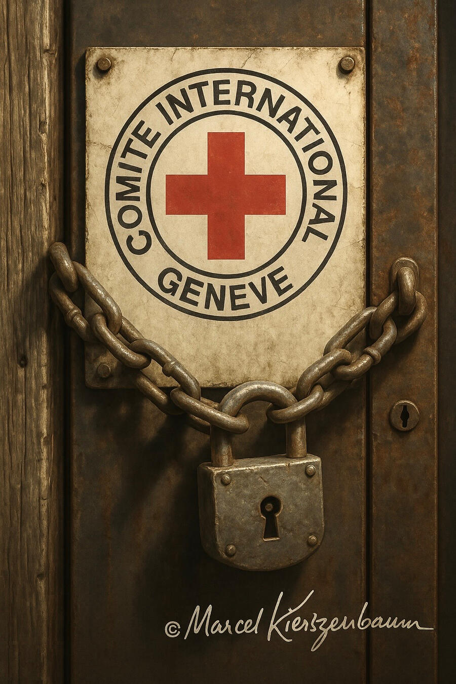 Marcel Kierszenbaum – Zionist Writer & Political Artist Street-art inspired digital portrait of Marcel Kierszenbaum with the slogan: Never Again Is Now – Silence Is Complicity.