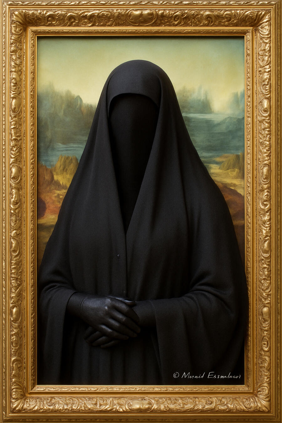 Street-art inspired digital portrait of Marcel Kierszenbaum with the slogan: Never Again Is Now – Silence Is Complicity.