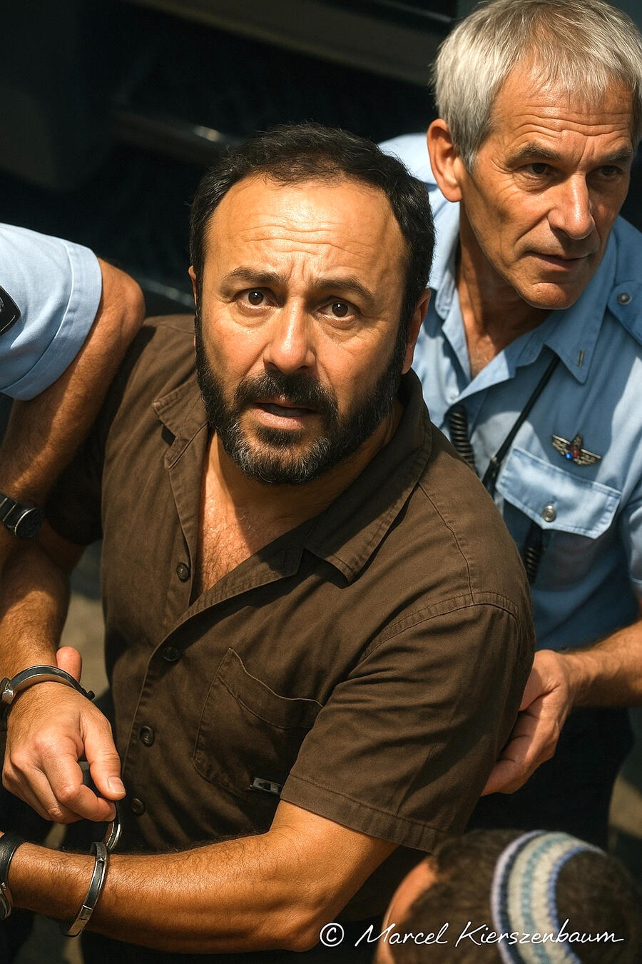 Marcel Kierszenbaum – Zionist Writer & Political Artist Street-art inspired digital portrait of Marcel Kierszenbaum with the slogan: Never Again Is Now – Silence Is Complicity.